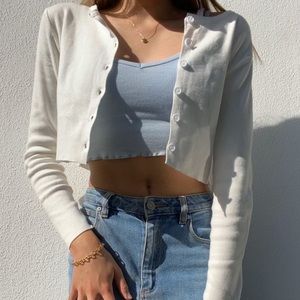 White Brandy Melville Athelia Top